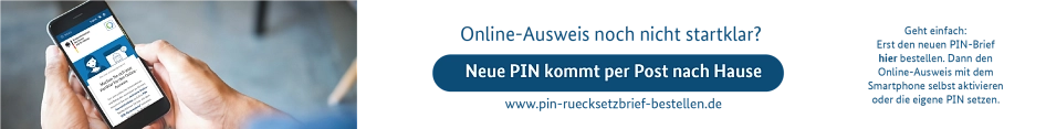 Banner PINRücksetz- und Aktivierungsdienst © Bundesministerium des Innern und für Heimat; Bundesdruckerei GmbH