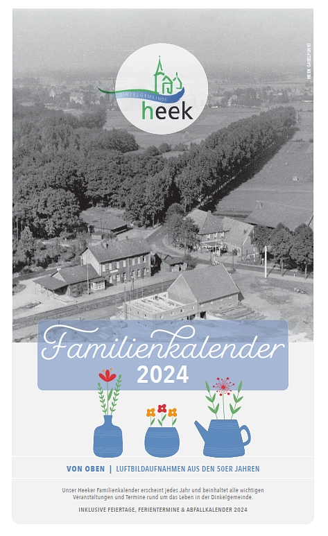 Familienkalender 2024 © Gemeinde Heek