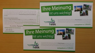 Postkarten Bürgerumfrage © Gemeinde Heek